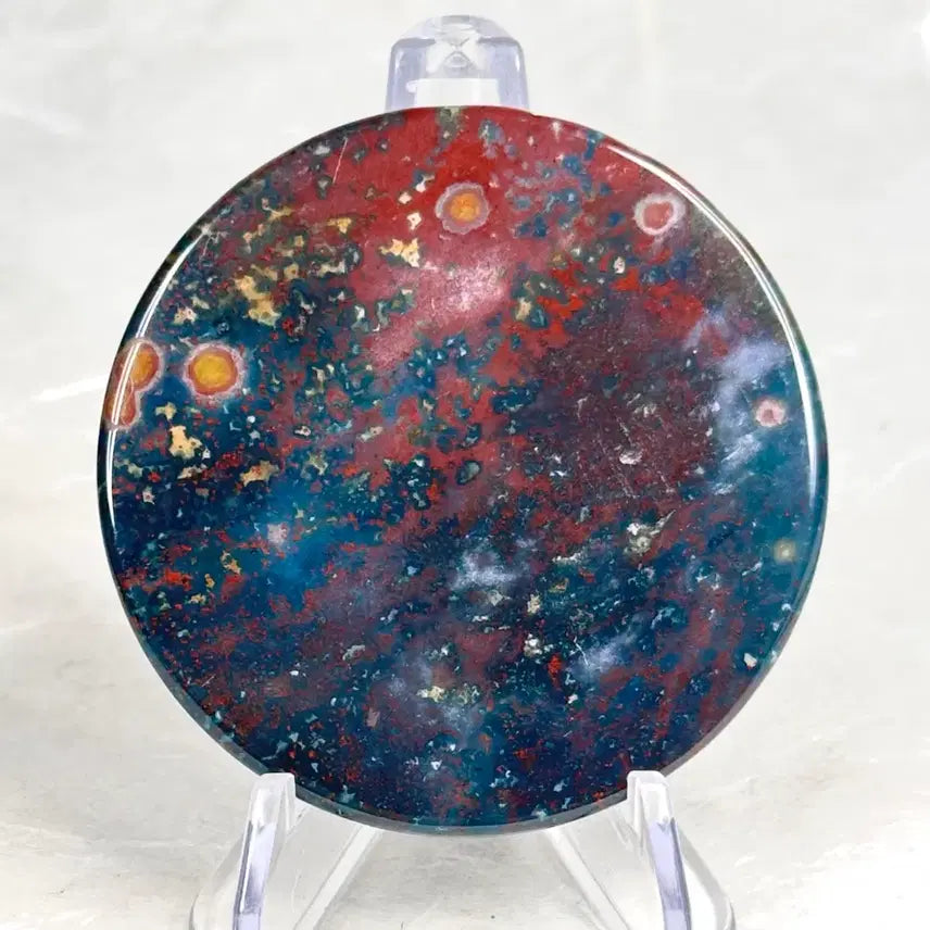 [BUNJANG] Ocean Jasper Round Sculpture Interior Decor / 오션재스퍼 (해양벽옥) 원형 조각 인테리어 소품