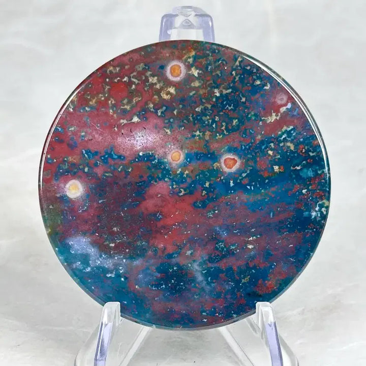 [BUNJANG] Ocean Jasper Round Sculpture Interior Decor / 오션재스퍼 (해양벽옥) 원형 조각 인테리어 소품