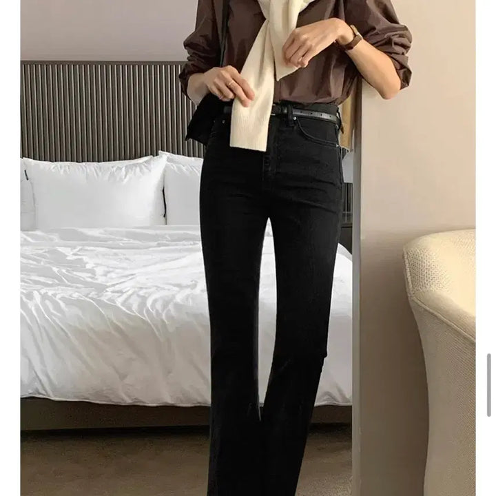 [BUNJANG] Edmore Edin Black Wash Slim Long Bootcut Denim M / 에드모어 에딘 흑청 슬림 롱 부츠컷 데님 M