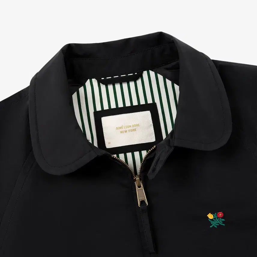 [BUNJANG] Aimé Leon Dore Crest Drizzler Golf Jacket Black / 에임레온도르 크레스트 드리즐러 골프 자켓 블랙 랄프로렌드레익스
