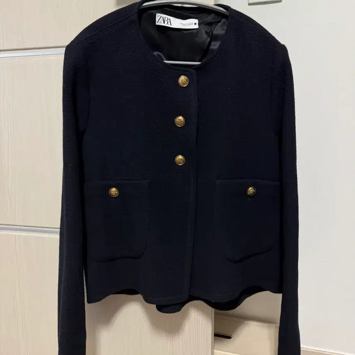 [BUNJANG] Zara Tweed Jacket Black / 자라 트위드 자켓 블랙