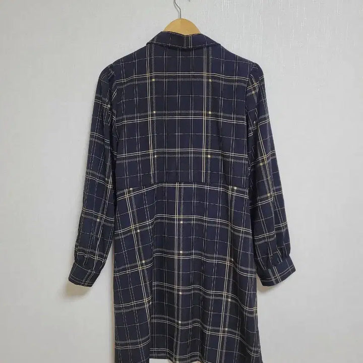 [BUNJANG] H&amp;Z Studio Navy Check Long Dress / 900.H&amp;Z studio 네이비 체크 롱 원피스