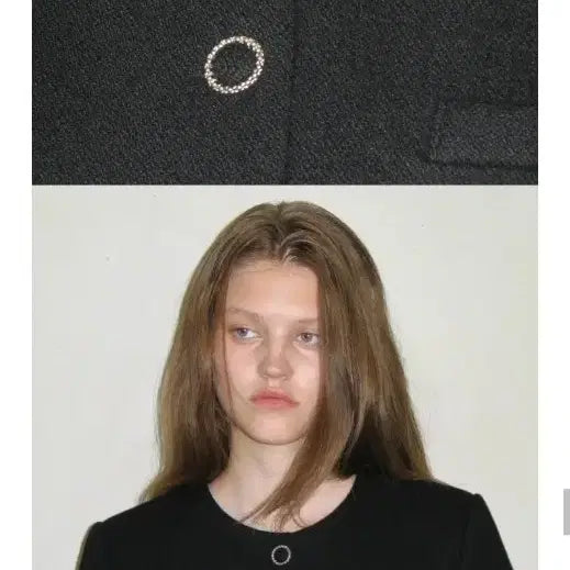 [BUNJANG] Sinoe Melton Tweed Jacket Black / 시눈 Melton 트위드자켓 블랙
