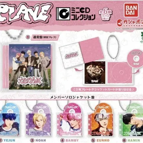 [SOLD OUT] 플레이브 미니 CD 키링 가챠 (단체 버전)