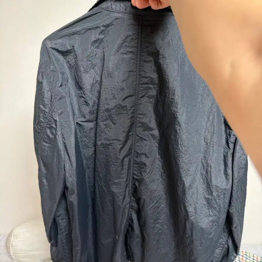 [BUNJANG] Stone Island Windbreaker Jacket (Black, L) / 스톤아일랜드 바람막이