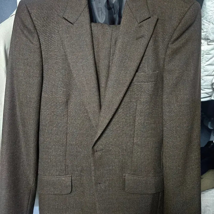 [BUNJANG] Customellow Wool Suit Set (Size 95-100) / 커스텀멜로우 울소재 상하의 셋업 (95~100)