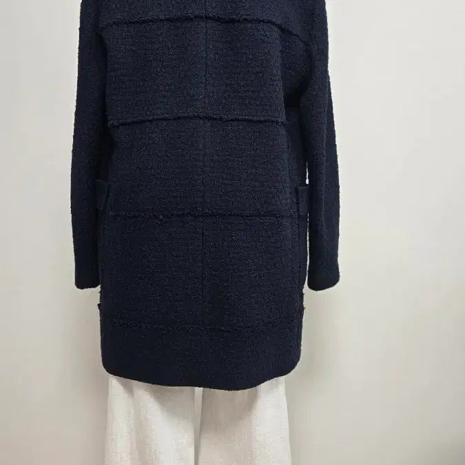 [BUNJANG] Obzee Kangjin Young Navy Tweed Jacket / Obzee 오브제 네이비 트위드 자켓