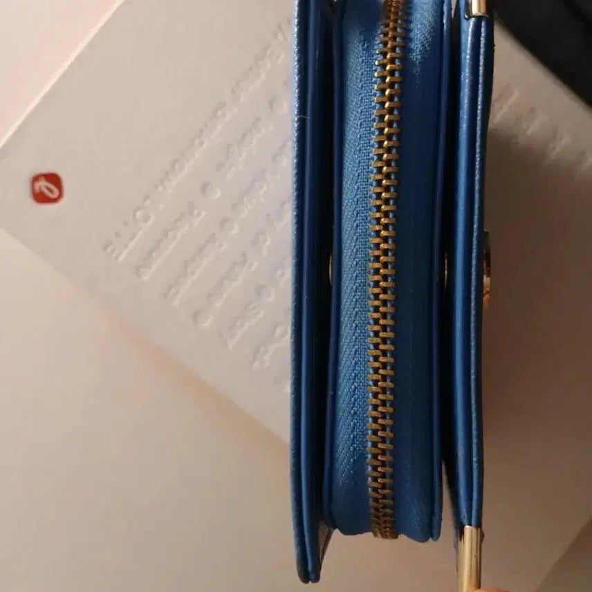 [SOLD OUT] 에스콰이어 코발트블루 사피아노 카드지갑