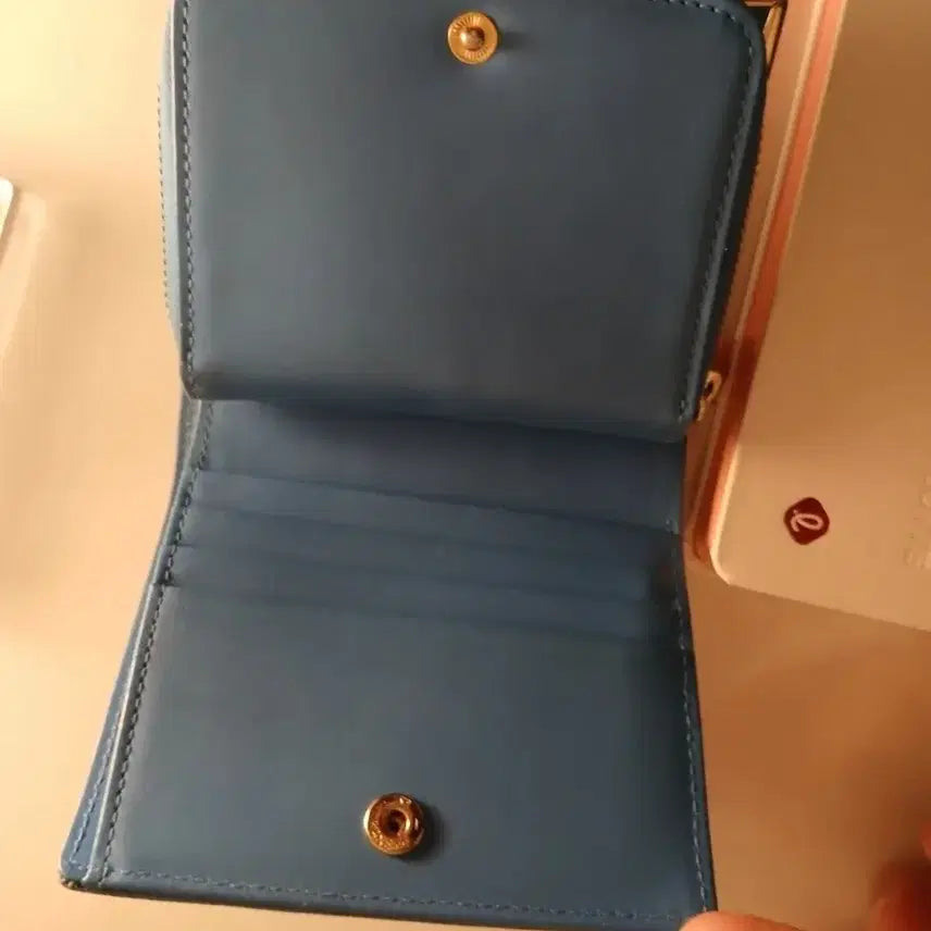 [SOLD OUT] 에스콰이어 코발트블루 사피아노 카드지갑