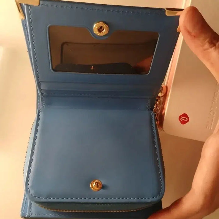 [SOLD OUT] 에스콰이어 코발트블루 사피아노 카드지갑