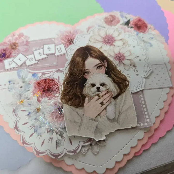 [BUNJANG] Heart Die-Cut Note / 하트다이컷노트