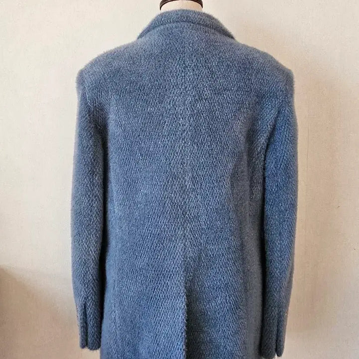 [BUNJANG] WE ARE Blue Quilted Jacket / 봄 블루 누빔 패딩안감 자켓 실버버튼 클래식 자켓 44~66