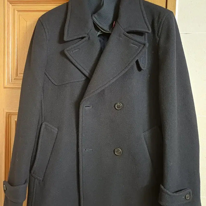 [BUNJANG] TNGT Navy Pea Coat with Detachable Inner Layer / TNGT 네이비 피코트 (내피 탈부착 가능)