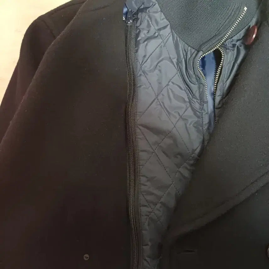 [BUNJANG] TNGT Navy Pea Coat with Detachable Inner Layer / TNGT 네이비 피코트 (내피 탈부착 가능)