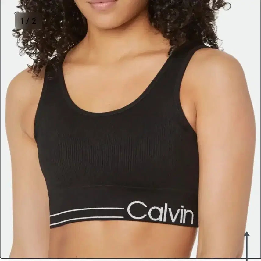 [BUNJANG] Calvin Klein Performance Bralette Black M / 캘빈클라인 퍼포먼스 브라렛 검정 M