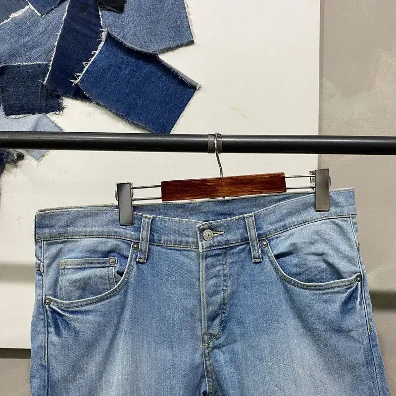 [BUNJANG] H.M Casual Denim Pants (33) / (33인치) H.M 흐앤므 캐주얼 스판 연청바지 데님팬츠