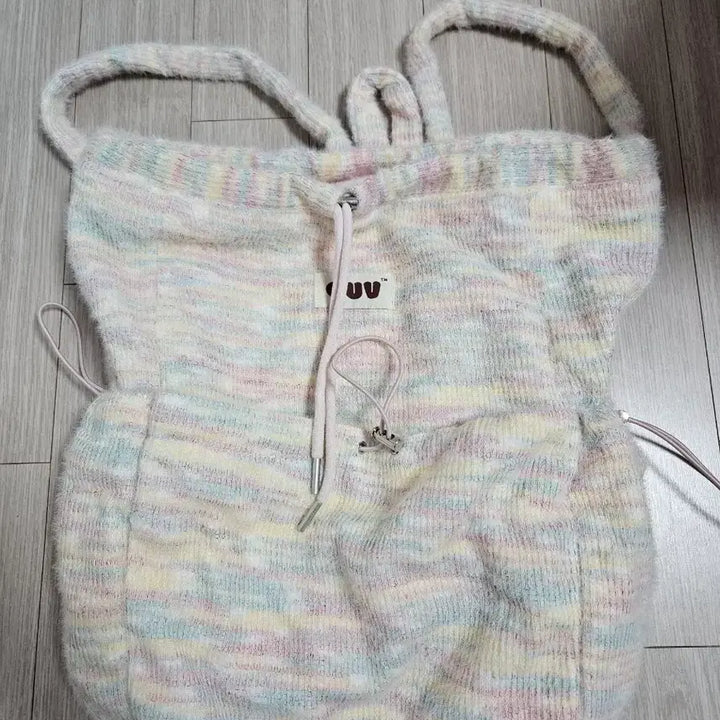 [BUNJANG] ouv Knit Backpack / ouv 니트 백팩 복조리 가방