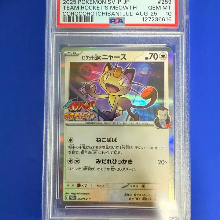 [SOLD OUT] 포켓몬카드 나옹 프로모 일판 PSA10
