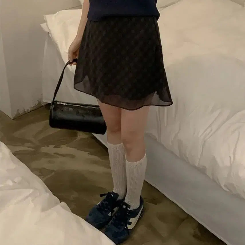 [BUNJANG] Chiffon Mini Skirt / 쉬폰 미니스커트 치마
