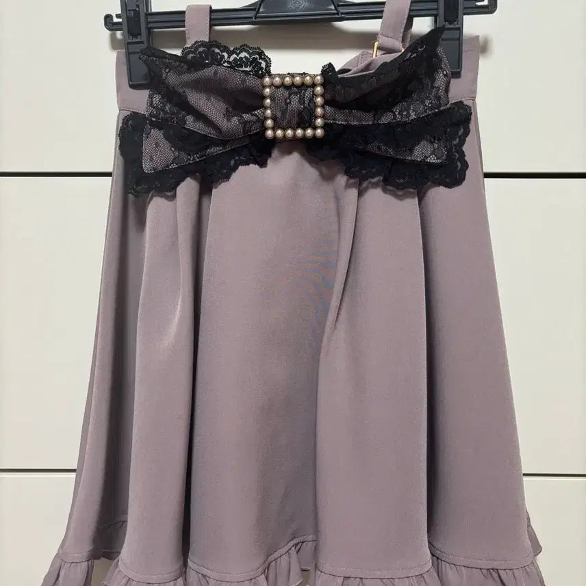 [BUNJANG] Rosita Suspender Skirt Pink / 로지타 서스펜더 스커트 핑크