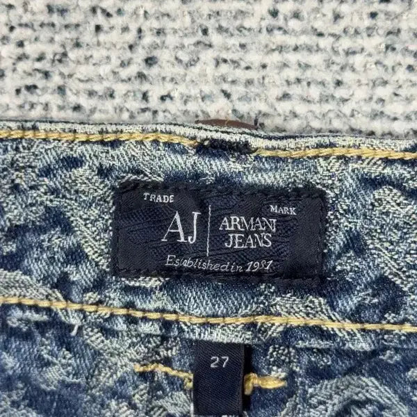 [BUNJANG] Armani Jeans Vintage Pattern Jeans / 알마니 진스 패턴 빈티지 청바지 160/68A