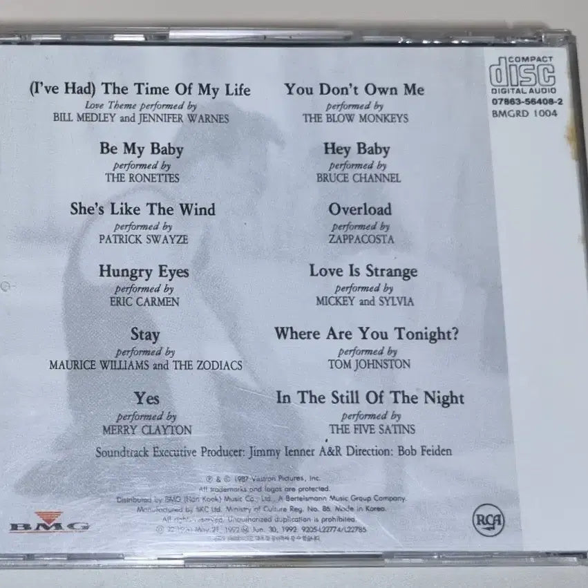 [BUNJANG] Dirty Dancing OST CD / 더티 댄싱 (Dirty Dancing) OST CD