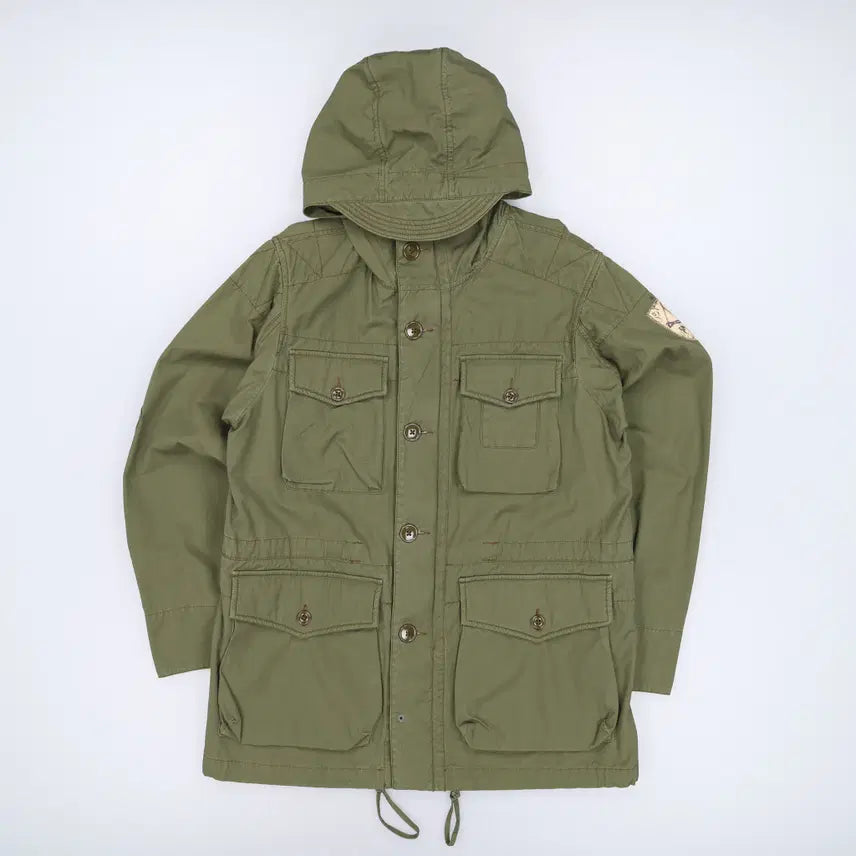[BUNJANG] L Polo Jeans Skull Patch M-43 Military Field Jacket / L 폴로 진스 스컬패치 M-43 밀리터리 야상 자켓 4114