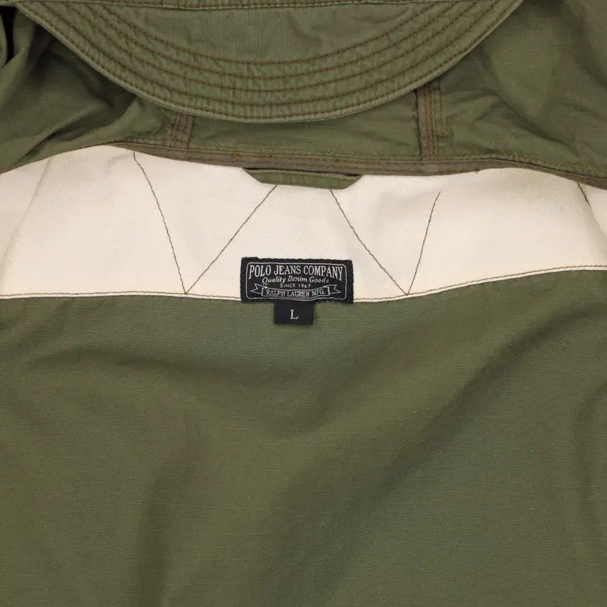 [BUNJANG] L Polo Jeans Skull Patch M-43 Military Field Jacket / L 폴로 진스 스컬패치 M-43 밀리터리 야상 자켓 4114