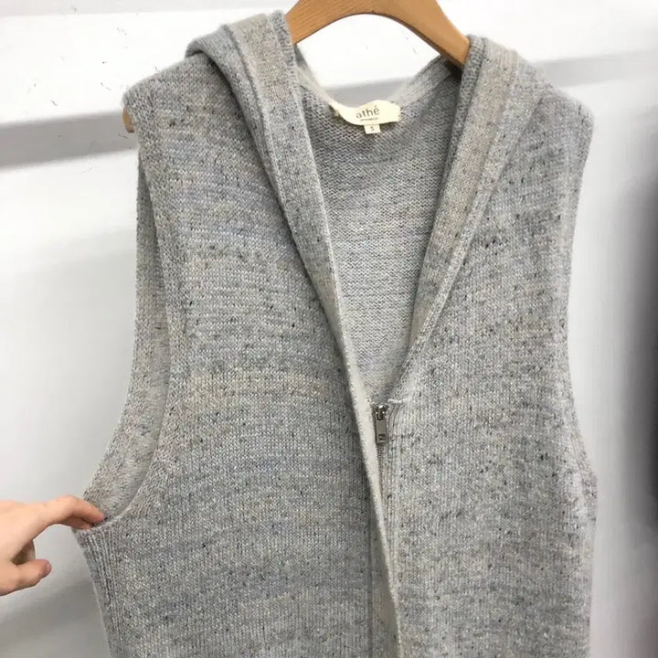 [SOLD OUT] 아떼 바네사브루노 후드 베스트 가디건 S
