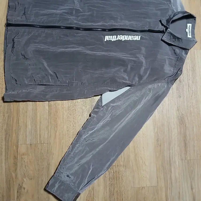 [BUNJANG] Burning Capone Nylon Metal Windbreaker Two-Way Jacket / 버닝카포네 나일론 메탈 바람막이 투웨이 자켓