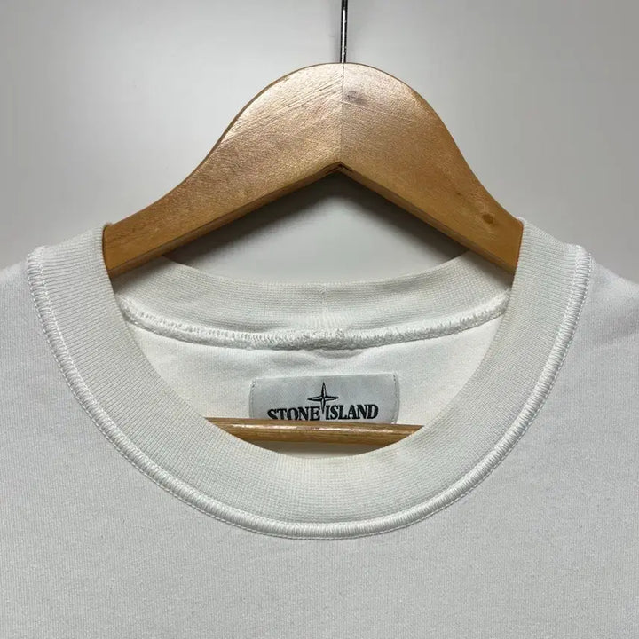 [BUNJANG] Stone Island Men's Sweatshirt White / [L]스톤아일랜드 맨투맨 화이트 와펜X