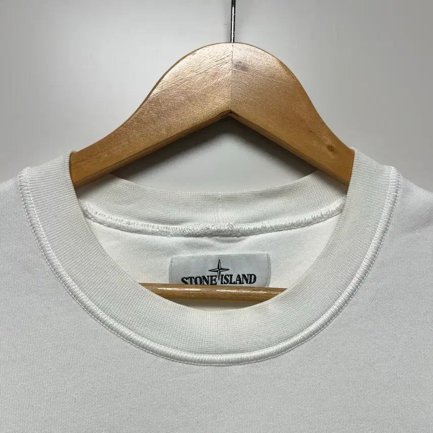 [BUNJANG] Stone Island Men's Sweatshirt White / [L]스톤아일랜드 맨투맨 화이트 와펜X