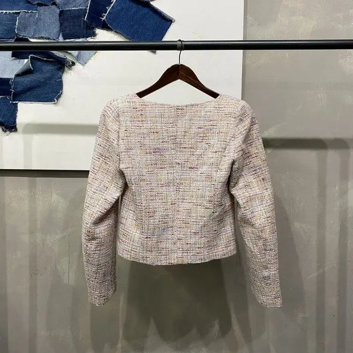[BUNJANG] Unbranded Tweed Jacket / (85) 랩 스튜디오 여성 캐주얼 진주버튼 트위드 자켓