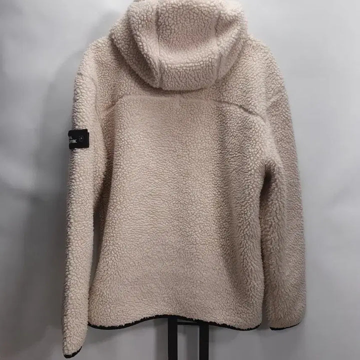 [BUNJANG] National Geographic Fleece Jacket Ivory L / 내셔널지오그래픽 후리스 양털 뽀글이 자켓 아이보리 L