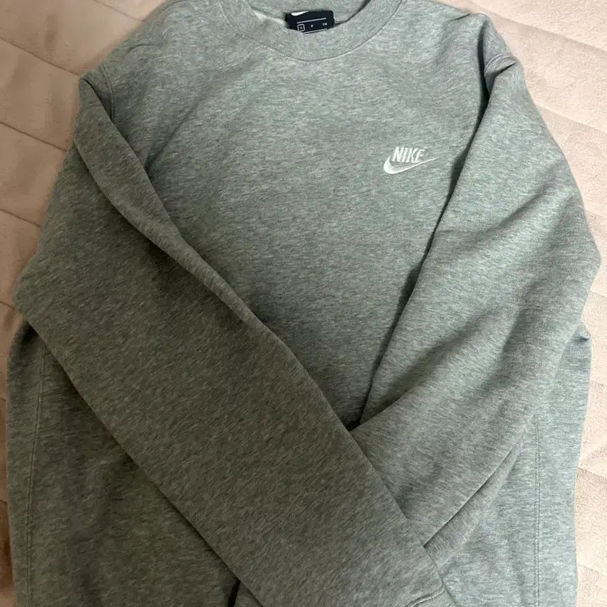 [BUNJANG] Nike Gray Sweatshirt S / 나이키 맨투맨 회색 스우시 로고 s