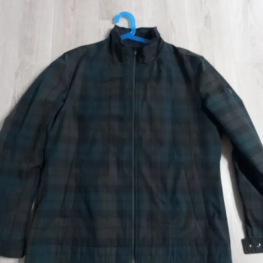 [BUNJANG] Daks Men's Check Pattern Zip-Up Jacket / 닥스 체크 패턴 남성용 집업 자켓100