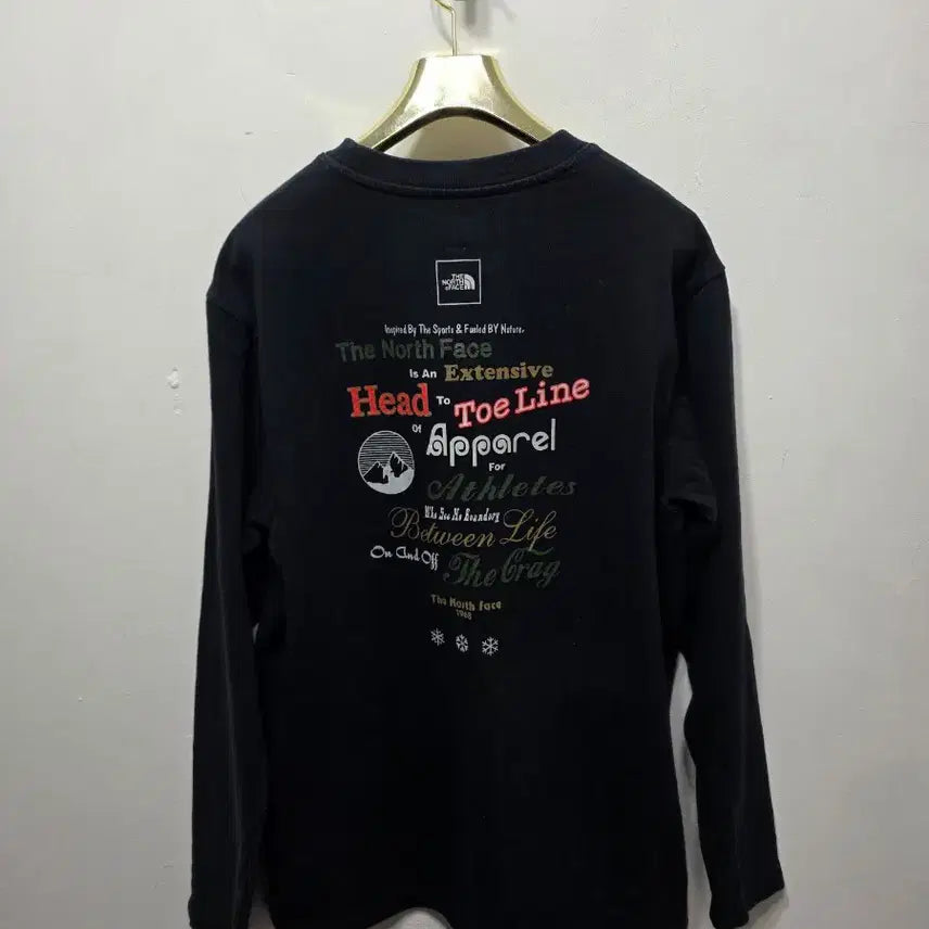 [SOLD OUT] 노스페이스 블랙 맨투맨 티셔츠 M