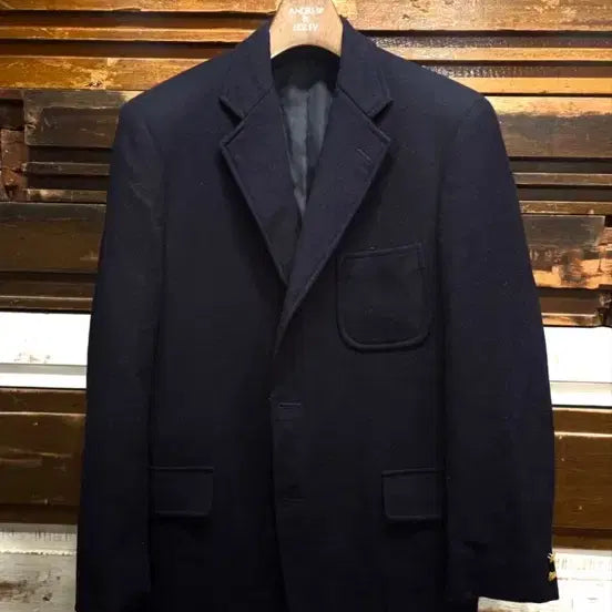 [BUNJANG] New Yorker J.PRESS Navy Flannel Blazer Jacket / 뉴요커 제이프레스 플란넬 네이비 자켓 블레이저