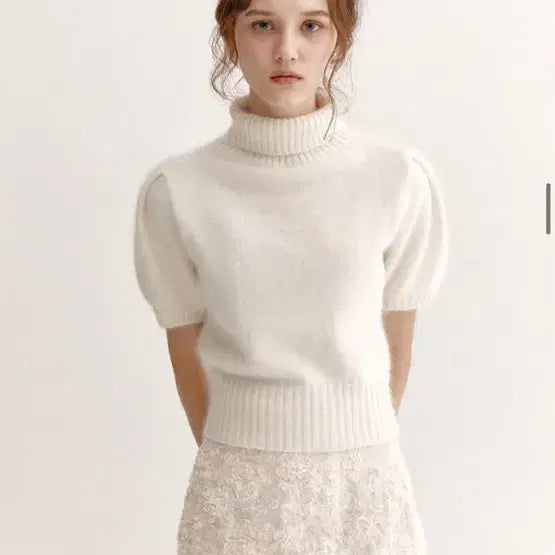 [BUNJANG] Flohm Angora Knit Cream / 새상품 플로움 앙고라니트 크림색상