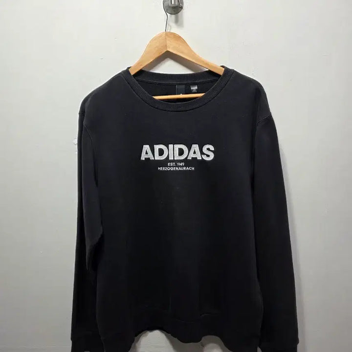 [BUNJANG] Adidas Black Men's Sweatshirt 2XL / 아디다스 블랙 맨투맨 티셔츠 2XL