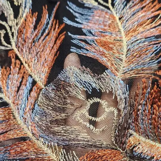 [BUNJANG] KINU Maxi Embroidered Long Skirt / KINU 샤 + 자수 맥시 롱스커트 (55 66 77)