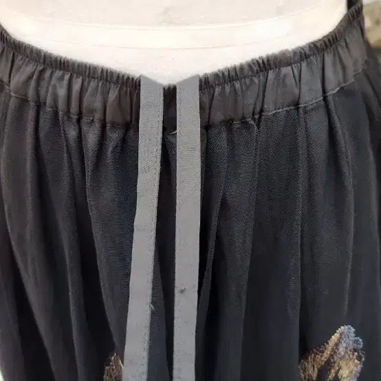 [BUNJANG] KINU Maxi Embroidered Long Skirt / KINU 샤 + 자수 맥시 롱스커트 (55 66 77)