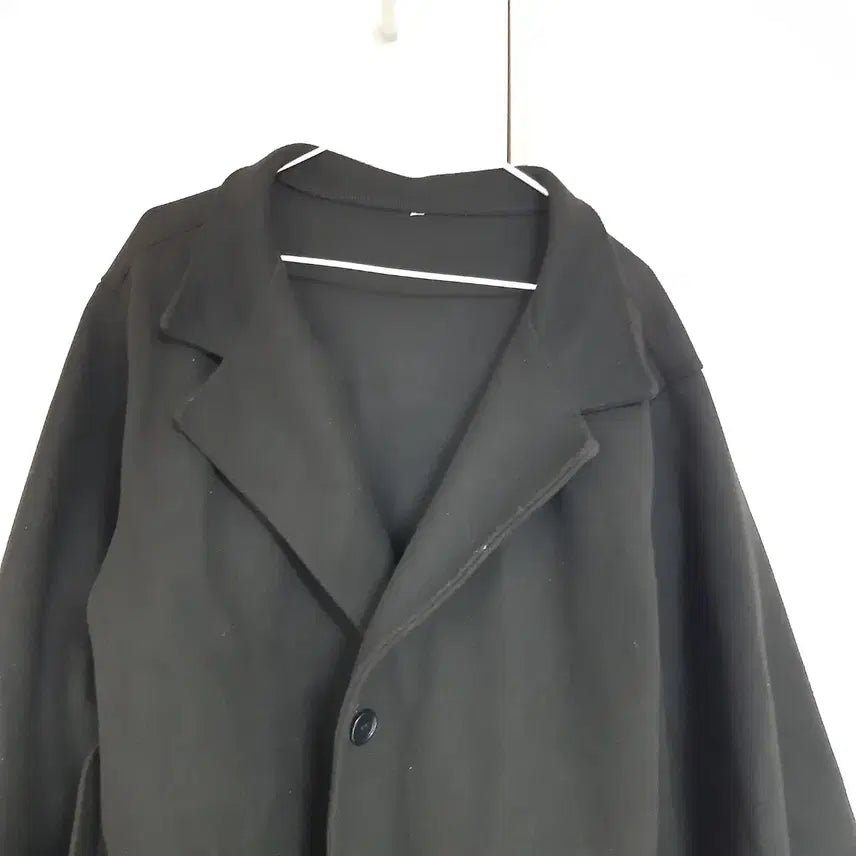 [BUNJANG] Black Half Coat / 블랙 허리스트랩 하프코트