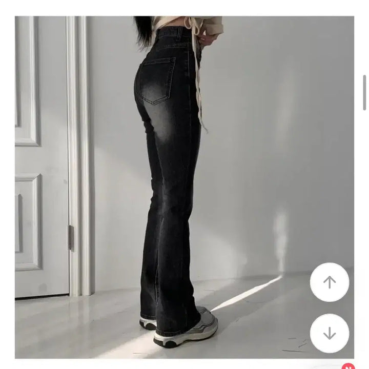 [BUNJANG] Black Washed Jeans S Size / 흑청 부츠컷 워싱 팬츠