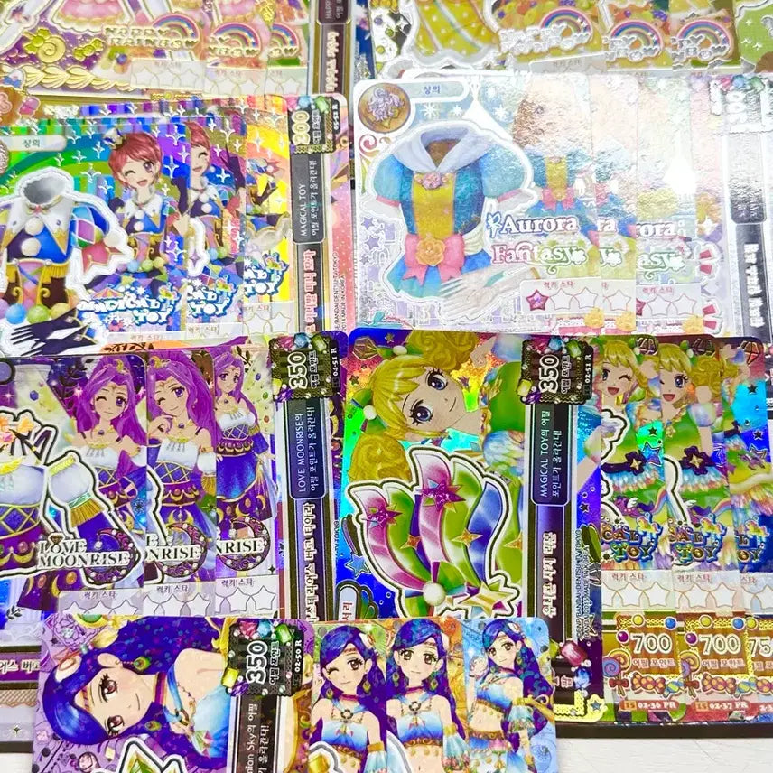 [BUNJANG] Aikatsu! Stars! Constellation Frame Set - Luna, Shū, Sola, Amy / 아이엠스타 아이카츠 별자리 프레 세트 루나 슈 연두 소라 에이미