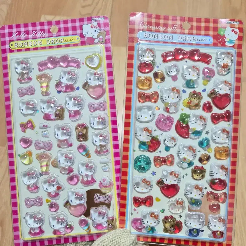 [BUNJANG] Sanrio Bonbon Drop 3D Crystal Sticker / 최저가) 산리오 봉봉드롭 유리알 3D 스티커 헬로키티 한교동