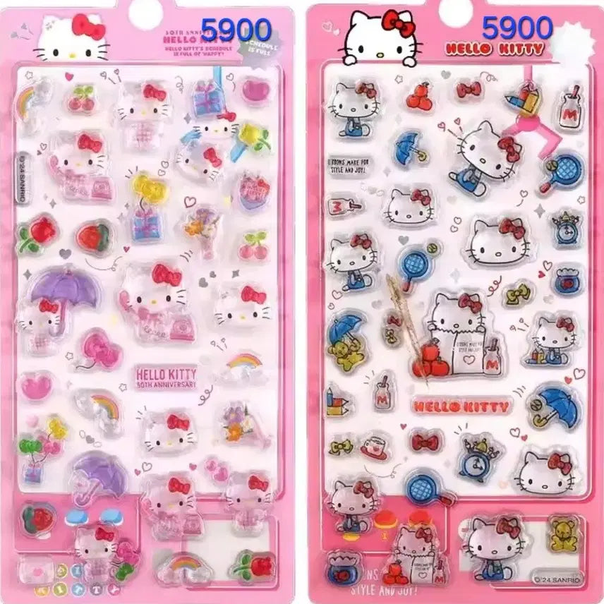 [BUNJANG] Sanrio Bonbon Drop 3D Crystal Sticker / 최저가) 산리오 봉봉드롭 유리알 3D 스티커 헬로키티 한교동