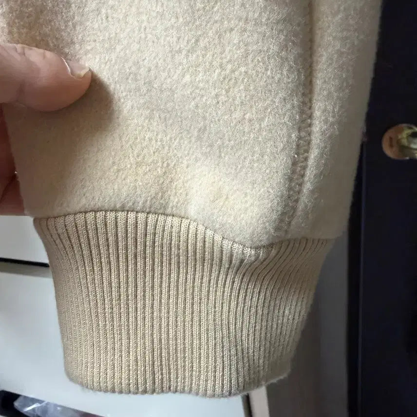 [BUNJANG] SEATTER Varsity Jacket Beige XL / 세터 바시티 자켓 베이지 XL