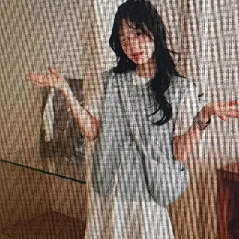 [BUNJANG] Layered Leather Vest + Bag Set (4 Colors) / (해외배송) 레이어드 레더 조끼 + 가방 세트 (4색)