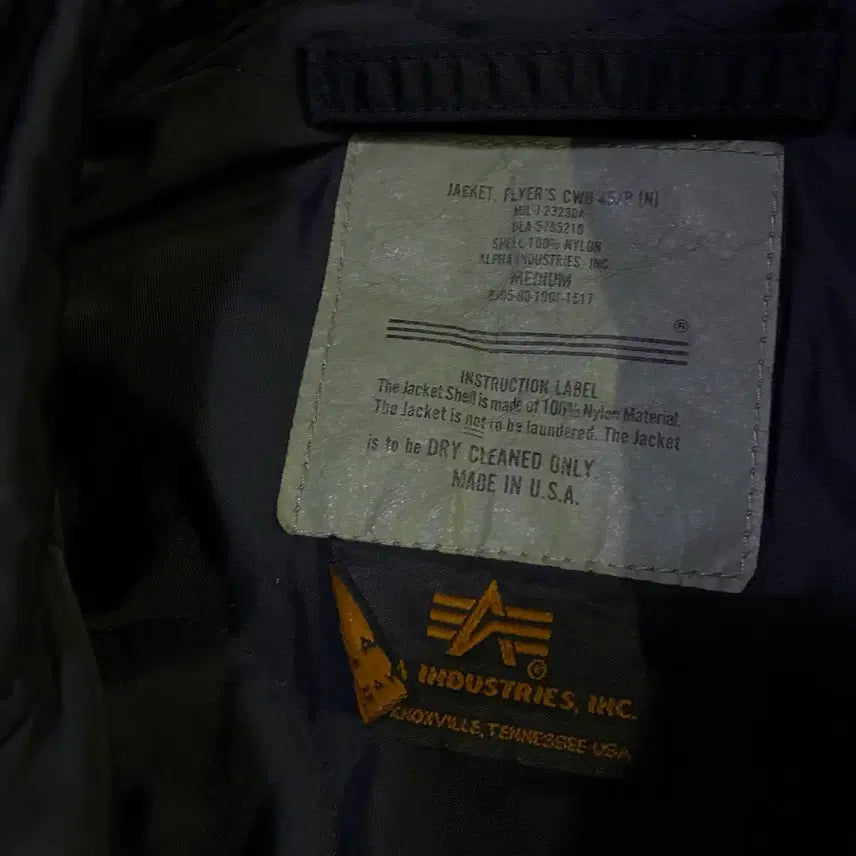 [BUNJANG] US Air Force Alpha Jacket / 오리지날 미국제도 미공군 알파사 민수용 자켓 95